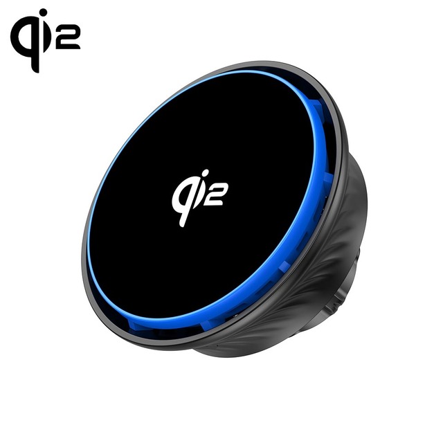 Qi2 Certified 15W PD 3.0 Wireless Car Charger Electric Magnetic Car Mount OTP/OPV OVP Protection 3-Year Warranty 5V/3A