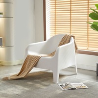 Fauteuil individuel contemporain et moderne – Fauteuil design pour chambre à coucher avec structure en plastique