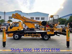 Hot Selling JMC 28m <b>Ladder</b> Lift Truck 4x2 High Aerial Bucket Truck Gasoline Engine <b>Telescopic</b> Boom <b>Ladder</b> Lift Truck - Product Image 3