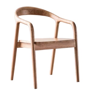 Fauteuil scandinave en bois massif, chaise <span class=keywords><strong>de</strong></span> salle à manger durable, dossier en bois naturel pour restaurant et bar - Product Image 2