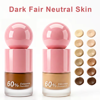 Fond de Teint Liquide Mat Couvrant et Imperméable pour le Visage – Vente en Gros pour Professionnels – Toutes Teintes (Noir, Foncé, Clair, Neutre)