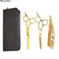 Coffret professionnel de rasoirs et ciseaux de coiffure Wanmei en acier inoxydable pour salon de coiffure et barbier