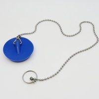 Bouchon de vidange pour baignoire, bouchon d'étanchéité pour évier de cuisine, bouchon de vidange pour évier de balcon/laverie, bleu