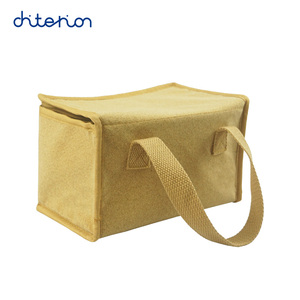 <span class=keywords><strong>Corcho</strong></span> Natural Material bolsa <span class=keywords><strong>aislante</strong></span> suave bolso respetuoso del medio ambiente térmico almuerzo bolsa 6Can paquete - Product Image 3