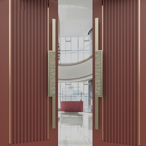 Poignée de <span class=keywords><strong>porte</strong></span> coulissante en alliage d'aluminium de style chinois moderne, finition cuivre antique, longue poignée pour portes en verre trempé ou en <span class=keywords><strong>bois</strong></span> - Product Image 4