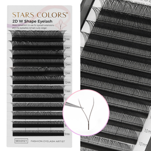 ถาดขนตาปลอมแบบวอลลุ่มสีดำด้าน แคชเมียร์ ขนตาไหม PBT แบบเกาหลี อุปกรณ์ต่อขนตา ขายส่งขนตาปลอม - Product Image 1