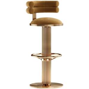 Taburete de Bar alto moderno para comedor personalizado restaurante cafetería KTV muebles con marco fabricado taburetes de Bar silla - Product Image 5