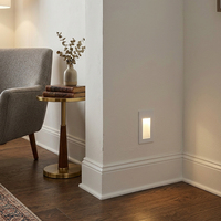 Lampes LED d'escalier murales en aluminium imperméables blanc/noir style minimaliste 3W à bande longue pour jardin, CRI élevé, dimmables, faisceau 120°