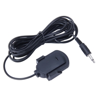 MICRÓFONO EXTERNO INALÁMBRICO ESTÉREO CON CLIP PARA CUELLO, NEGRO, CONECTOR DE 3.5MM PARA AUDIO DE COCHE, GPS, DVD, RADIO