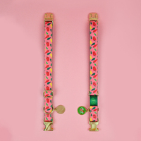 Collier pour chien et chat MIDEPET, pendentif mignon, accessoires en métal doré, imprimé pour le Nouvel An et la Saint-Valentin, libération rapide, fabriqué en alliage, rubans en nylon