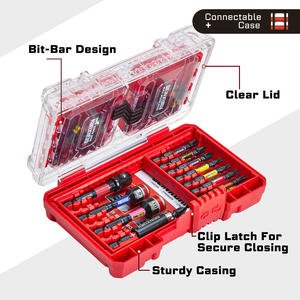 Versand bereit im US-Lager 52 Stück Rotes Gehäuse Hochdrehmoment-Schlags atz Industrielles DIY Farb codiertes Schraubendreher-Bit OEM Anpassbar - Product Image 2