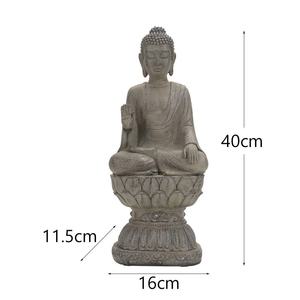 Statues de Bouddha d'Asie du Sud-Est, Statues de Bouddha, Bouddha Shakyamuni, <span class=keywords><strong>Philosophie</strong></span> Zen, Artisanat en résine, Décoration de salon et de hall d'entrée - Product Image 6