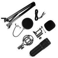 Microphone à condensateur USB BM800 de haute qualité 2026, fréquence d'échantillonnage de 196 kHz, pour l'enregistrement en studio