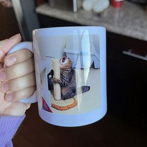 LCC881 Vente en gros d'usine, tasse en céramique blanche vierge pour sublimation, taille 11oz, tasse de sublimation personnalisée de haute qualité avec logo sur mesure - Product Image 5