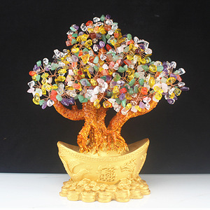Albero dei Soldi in Resina Cristallina, Bonsai Feng Shui, Decorazione per Ricchezza, per Casa e Ufficio, Regalo, Artigianato Tradizionale Cinese - Product Image 3