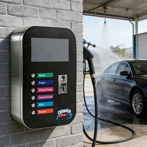 Máquina de <span class=keywords><strong>Lavado</strong></span> de Autos de Autoservicio de Alta Presión Comercial de Alta Potencia, Identifica Idiomas y Monedas de Varios Países - Product Image 1