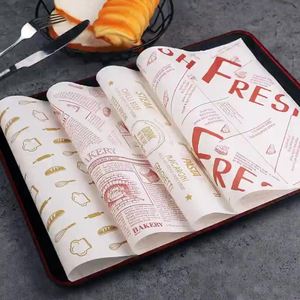 Custom Logo Hot Sale High Quality Grease Proof Coated PE Sandwich Hamburger Bread Packaging Wax Paper Food Wrapping - Product Image 3
