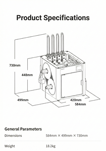 Fast Delivery Retailing Snapmaker U1 <b>3D</b> <b>Printer</b> CN Version Plug Compact Auto System Manages up to 4 Spools With Auto-lo - Product Image 5
