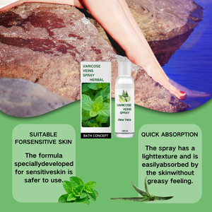 Persönliches Körperpflege-Spray gegen Krampfadern mit Aloe Vera für Beinvenen und Besenreiser Anti-Falten Beruhigend & Feuchtigkeitsspendend gegen Rötungen - Product Image 2