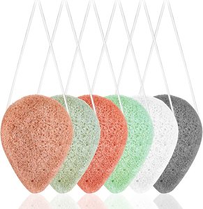 Grande éponge konjac naturelle au charbon de bois japonais pour le visage - Product Image 6
