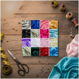 Vender como Hot Cakes vestido de tela satinada Crypto Color satén imitación seda ropa forro tela de seda - Product Image 1