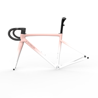 Nouveau Cadre de Vélo de Route en Carbone d'Escalade 870g Frein à Disque ENTIÈREMENT INTÉGRÉ Cintre et Potence Inclus Kit de Cadre Ultraléger