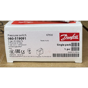 Interruptor de Presión Danfoss KP6W 060-519091 Disponible en Stock - Product Image 1