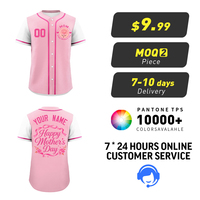 Regalo para el Día de la Madre, Jersey de Béisbol Personalizado, Talla Grande, Ropa Urbana Corta, Bordado al por Mayor, MOQ Bajo, Diseño Gratuito, Envío Rápido