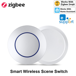 Commutateur de scène ZigBee, télécommande sans fil, contrôleur à bouton-poussoir, alimenté par batterie, dispositif de contrôle par application, prise en charge <span class=keywords><strong>Ewelink</strong></span> Z2M - Product Image 1