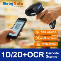 Lecteur de codes-barres sans fil Mobydata HS300BT, petit scanner de codes-barres sans fil pour entrepôt
