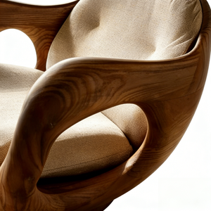 เก้าอี้พักผ่อนแบบปรับเอนได้รุ่น Minoda Disen Aesthetic First Class Cabin Single Lounger สีวอลนัท ทำจากไฟเบอร์กลาส - Product Image 6