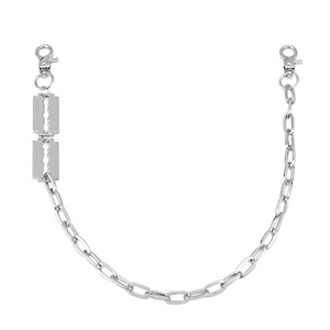 Chaîne de corps punk en alliage de zinc, style lame de rasoir, simple couche, pour usage quotidien, bijoux hip-hop unisexe - Product Image 5