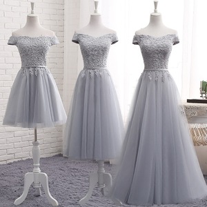 Off The Shoulder Bridesmaid Dress A Line Tulle Lace Pink Evening Party Dress For Graduation Art Exam - Product Image 4