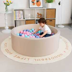 Piscine à balles ronde en mousse à mémoire <span class=keywords><strong>de</strong></span> forme <span class=keywords><strong>pour</strong></span> enfants, aire <span class=keywords><strong>de</strong></span> <span class=keywords><strong>jeux</strong></span> intérieure et extérieure <span class=keywords><strong>pour</strong></span> bébés - Product Image 5