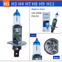 Ampoule de remplacement pour phare de voiture en verre de quartz de haute qualité, 55W, faisceau puissant, 12V, super blanc, 6000LM, 5500K, pour H7 H11