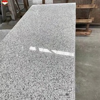 Dalles de granit blanc naturel G603 de Chine, découpées sur mesure, finition flammée, modernes et écologiques pour escaliers extérieurs
