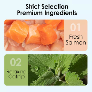 OEM Logo naturale salmone <span class=keywords><strong>gatta</strong></span> al gusto biscotti al forno per gatti che leniscono le emozioni dei denti che puliscono le prelibatezze per gatti - Product Image 2