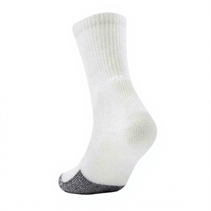 Calcetines de Mujer, Blancos, Mezcla de Algodón, Transpirables, Tejidos, de Color Sólido, para Uso Diario, Otoño, Estilo Regular - Product Image 1