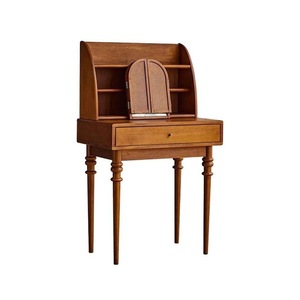 North American Style Vintage Wooden Makeup Vanity With <b>Storage</b> <b>For</b> Bedroom - Product Image 4