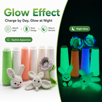 Fil Luminescent Photoluminescent Absorbant la Lumière pour la Conception Créative de Textiles, la Mode, le Tricot, le Crochet et le Développement Personnalisé
