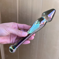 Colorido cristal consolador cuentas bola Butt Plug masturbación pene Artificial adultos juguetes sexuales para hombre mujer Gay