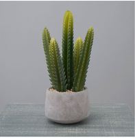 Plante de cactus artificielle minuscule A-3053 Ins en pot pour la décoration de porte