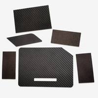 Panel Laminasi Serat Karbon 3K yang Diperkuat, Tebal 1mm 2mm 3mm 5mm 7mm,  Kustom,  Tenun Twill Matte, Lembaran Serat Karbon