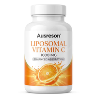 Ausreson OEM Lipozomal C Vitamini Tableti Özel Etiket Organik Bağışıklık Destekleyici Beyazlatıcı Cilt Takviyeleri 1000mg C Vitamini Tableti