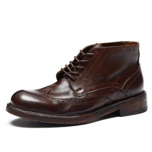 Botas de Trabajo Vintage Amish de Lujo para Hombre, Impermeables, con Cordones en el Tobillo, Construcción Goodyear, con Parte Superior de Cuero Genuino Resistente - Product Image 1