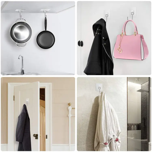 Jutye Heavy Duty usi multipli <span class=keywords><strong>per</strong></span> bagno cucina impermeabile grande <span class=keywords><strong>accappatoio</strong></span> gancio adesivo gancio da parete - Product Image 6