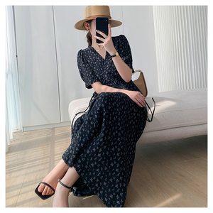 2024 estate nuova moda dimagrante ragazze abiti <span class=keywords><strong>da</strong></span> festa temperamento nero abito <span class=keywords><strong>da</strong></span> vacanza francese abbigliamento <span class=keywords><strong>da</strong></span> donna - Product Image 5