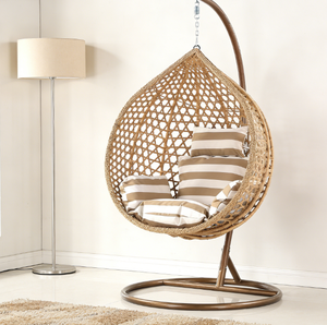 <span class=keywords><strong>Fauteuil</strong></span> <span class=keywords><strong>suspendu</strong></span> double en rotin pour extérieur, siège balançoire, mobilier de jardin, panier pour balcon – Vente en gros - Product Image 2