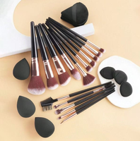 11 pinceaux de maquillage de qualité supérieure pour débutants en maquillage, professionnels, avec étui de voyage