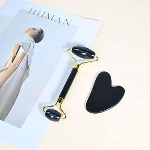 Xiuyan Black Jade Roller Gua Sha Set Masseur Facial avec Boîte Magnétique - Product Image 5